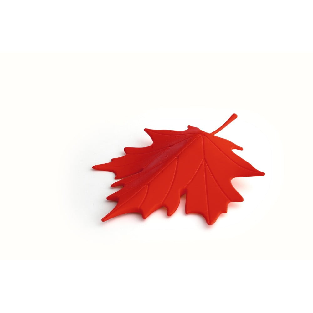 Červená zarážka pod dvere v tvare listu Qualy&CO Autumn