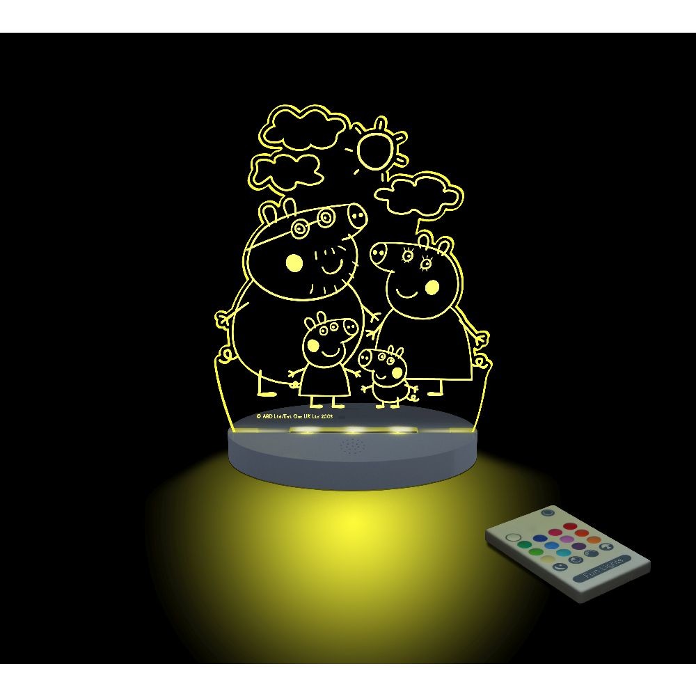Detské LED nočné svetielko Peppa Pig Familia