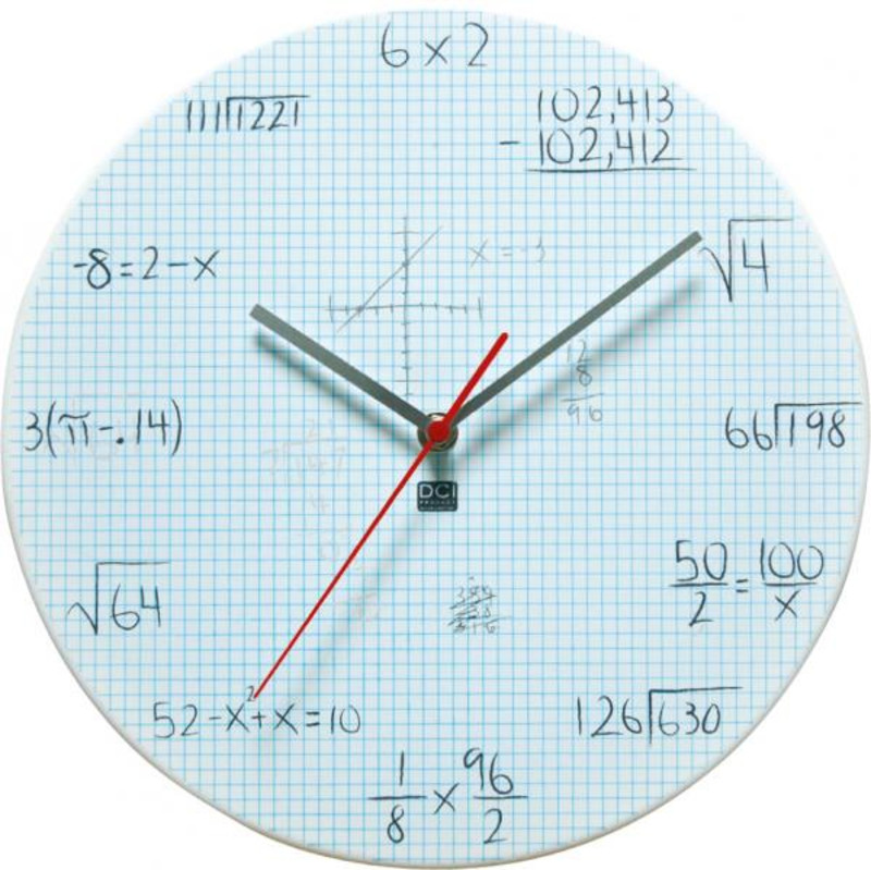 Nástenné hodiny DCI Pop Quiz Science WH 29cm