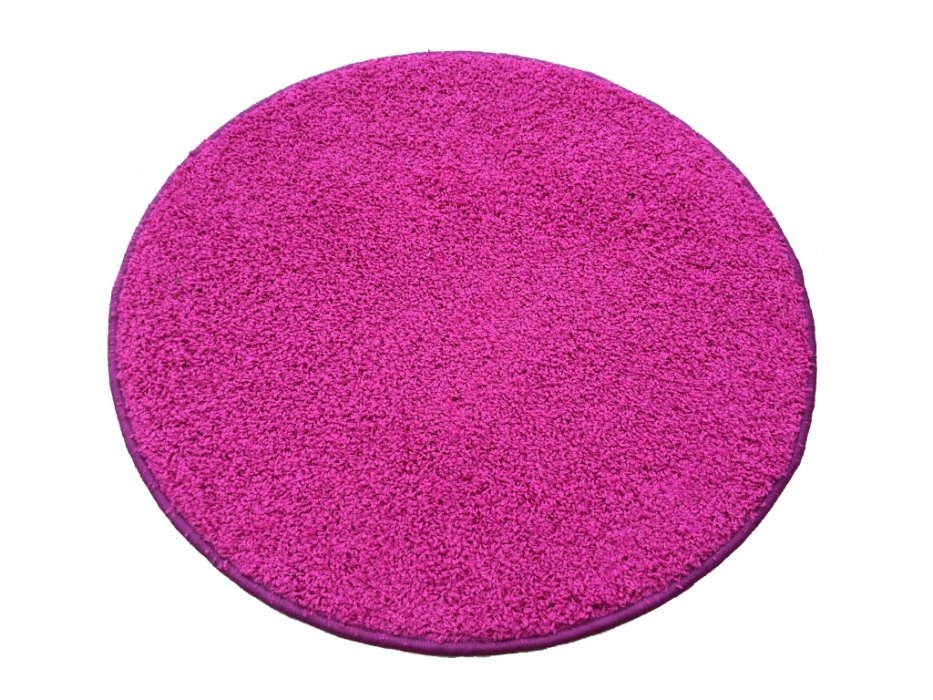 Vopi koberce Kusový kulatý koberec Color shaggy růžový - 200x200 (průměr) kruh cm