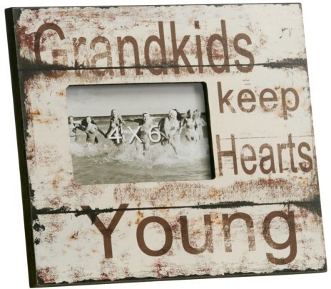 Fotorámik GRANDKIDS KEEP HEARTS YOUNG - antická béžová