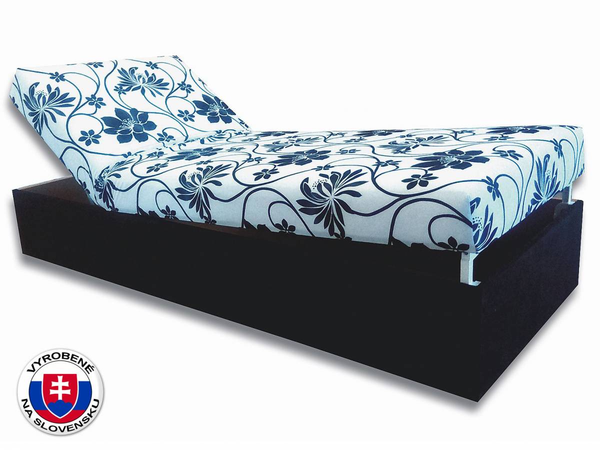 Jednolôžková posteľ (váľanda) 80 cm Darina (Čierna 39 + Stela)