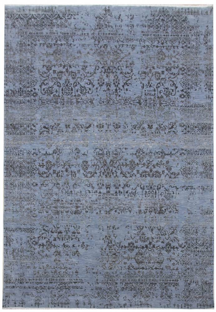 Diamond Carpets koberce Ručně vázaný kusový koberec Diamond DC-JK 1 Jeans blue/black - 180x275 cm