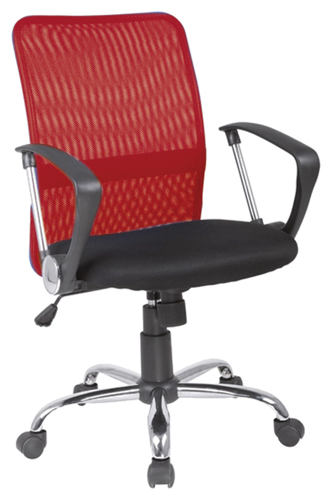 Kancelárska stolička Q-078 červená + čierna