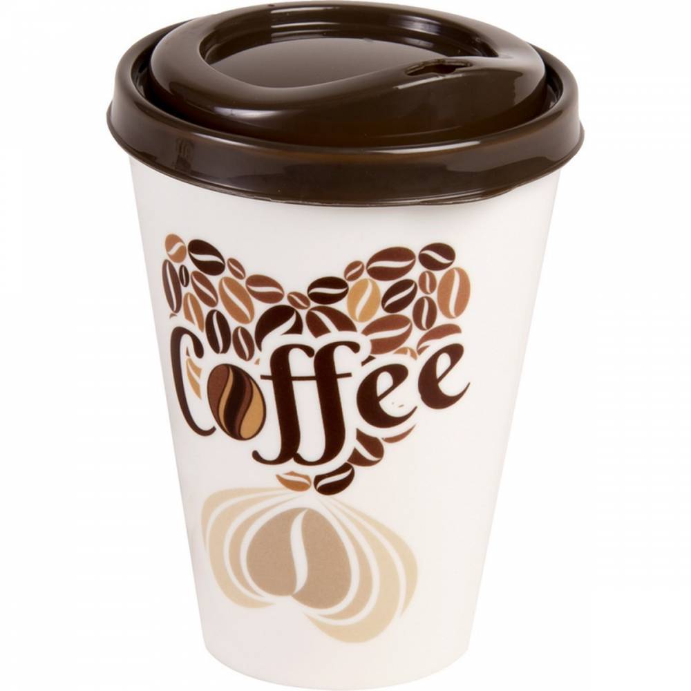 FAVE Téglik na kávu s viečkom 0,43 l, 9x13 cm