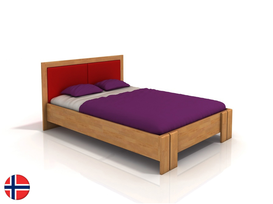 Manželská posteľ 200 cm Naturlig Manglerud High BC (buk) (s roštom)