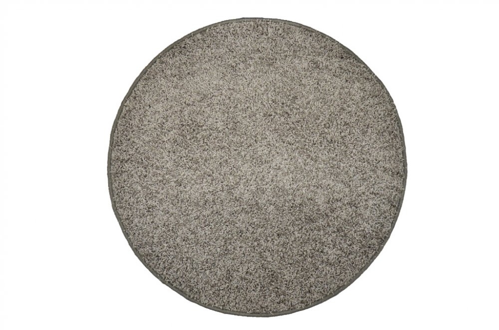 Vopi koberce Kusový kulatý koberec Color Shaggy šedý - 80x80 (průměr) kruh cm