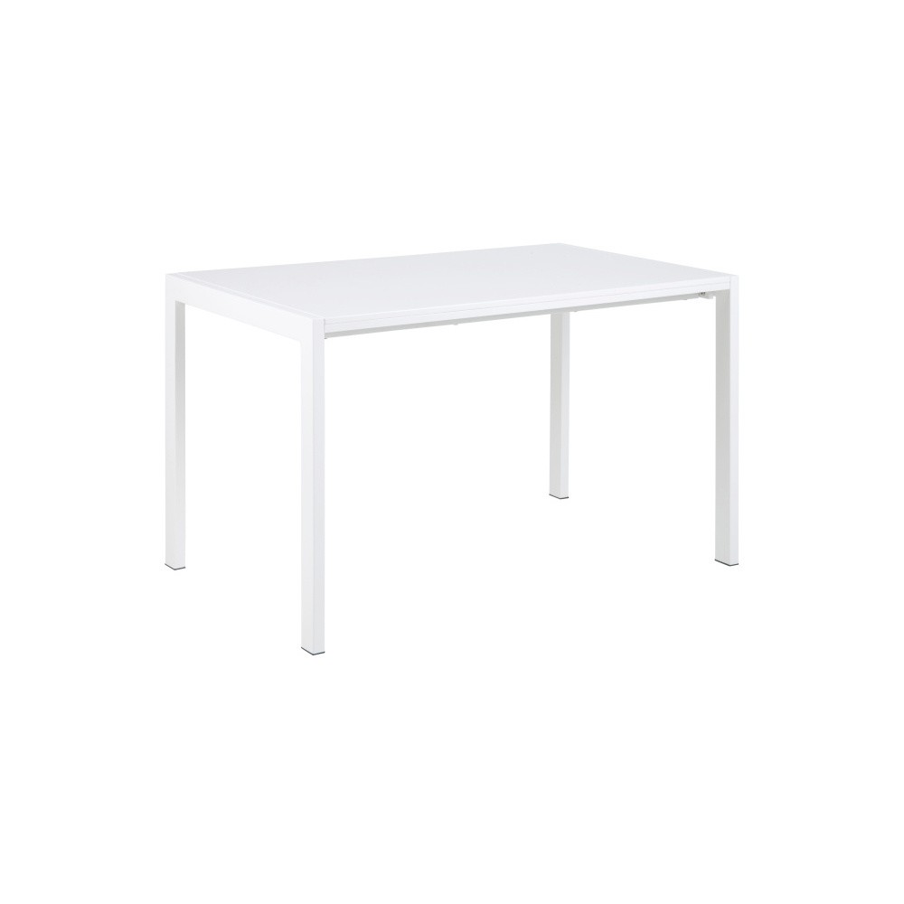 Biely rozkladací jedálenský stôl Actona Bristol, dĺžka 126 - 206 cm