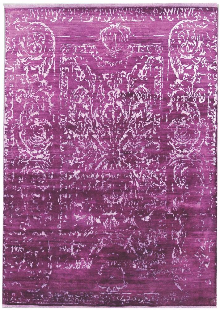 Diamond Carpets koberce Ručně vázaný kusový koberec Diamond DC-JK 2 Purple/silver (overdye) - 275x365 cm