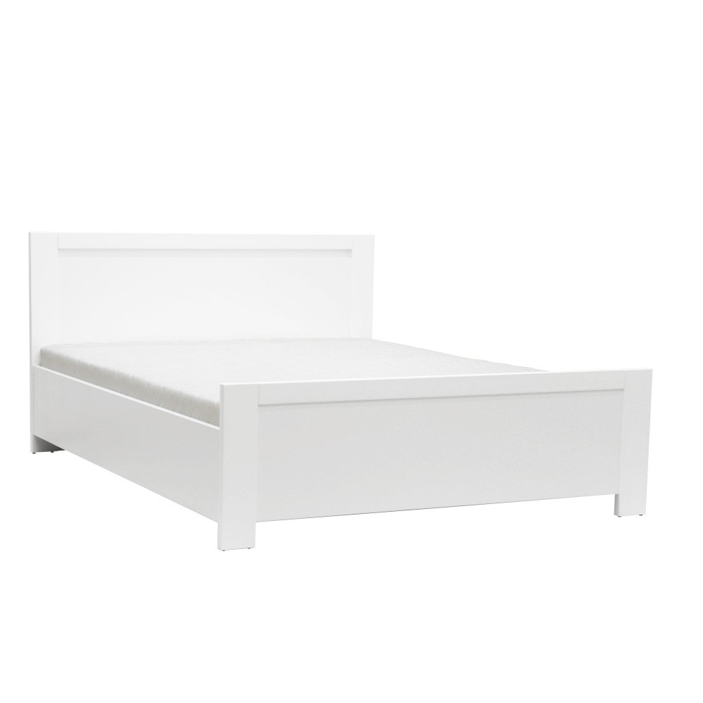 Biela dvojlôžková posteľ Mazzini Beds Sleep, 160 x 200 cm