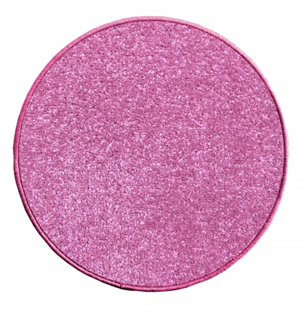 Vopi koberce Eton 2019-11 růžový koberec kulatý - 67x67 (průměr) kruh cm