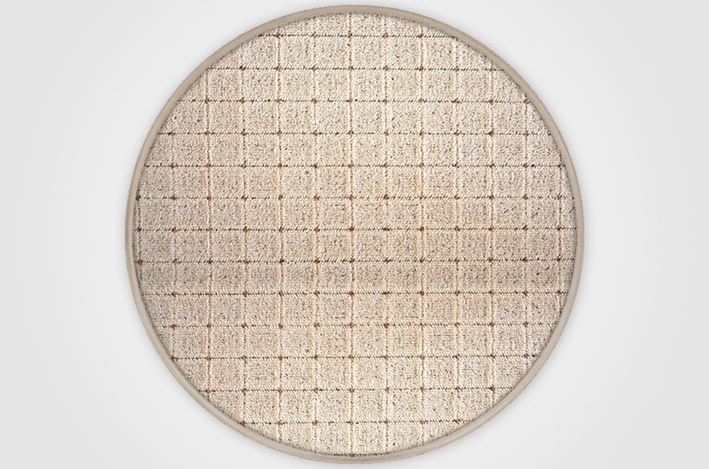 Vopi koberce Kusový koberec Udinese béžový kulatý - 400x400 (průměr) kruh cm