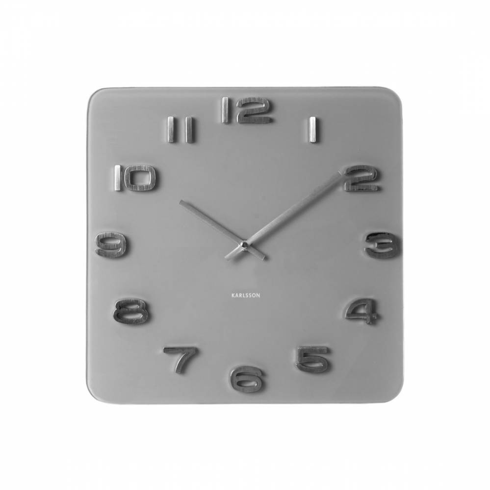 Karlsson 5488GY Designové nástenné hodiny, 35 cm