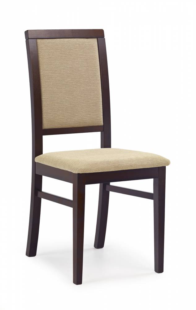 Jedálenská stolička Sylwek 1 Orech tmavý + béž