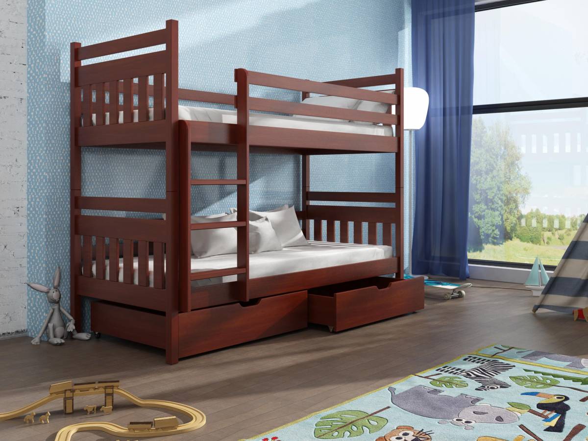 Detská poschodová posteľ 90 cm