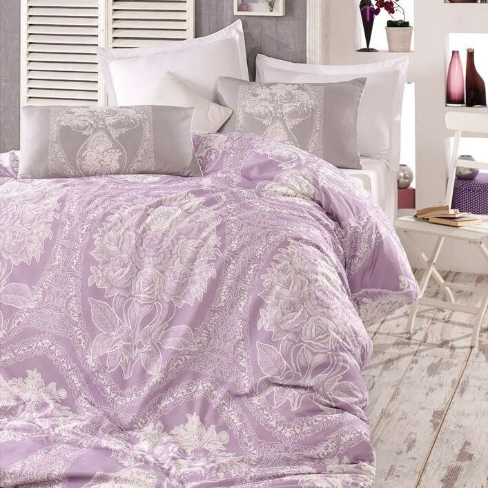 Homeville Obliečky Adeline purple bavlna, 140 x 200 cm, 70 x 90 cm