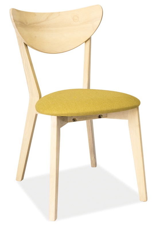 SIGNAL CD-37 jedálenská stolička - zelená / biely dub