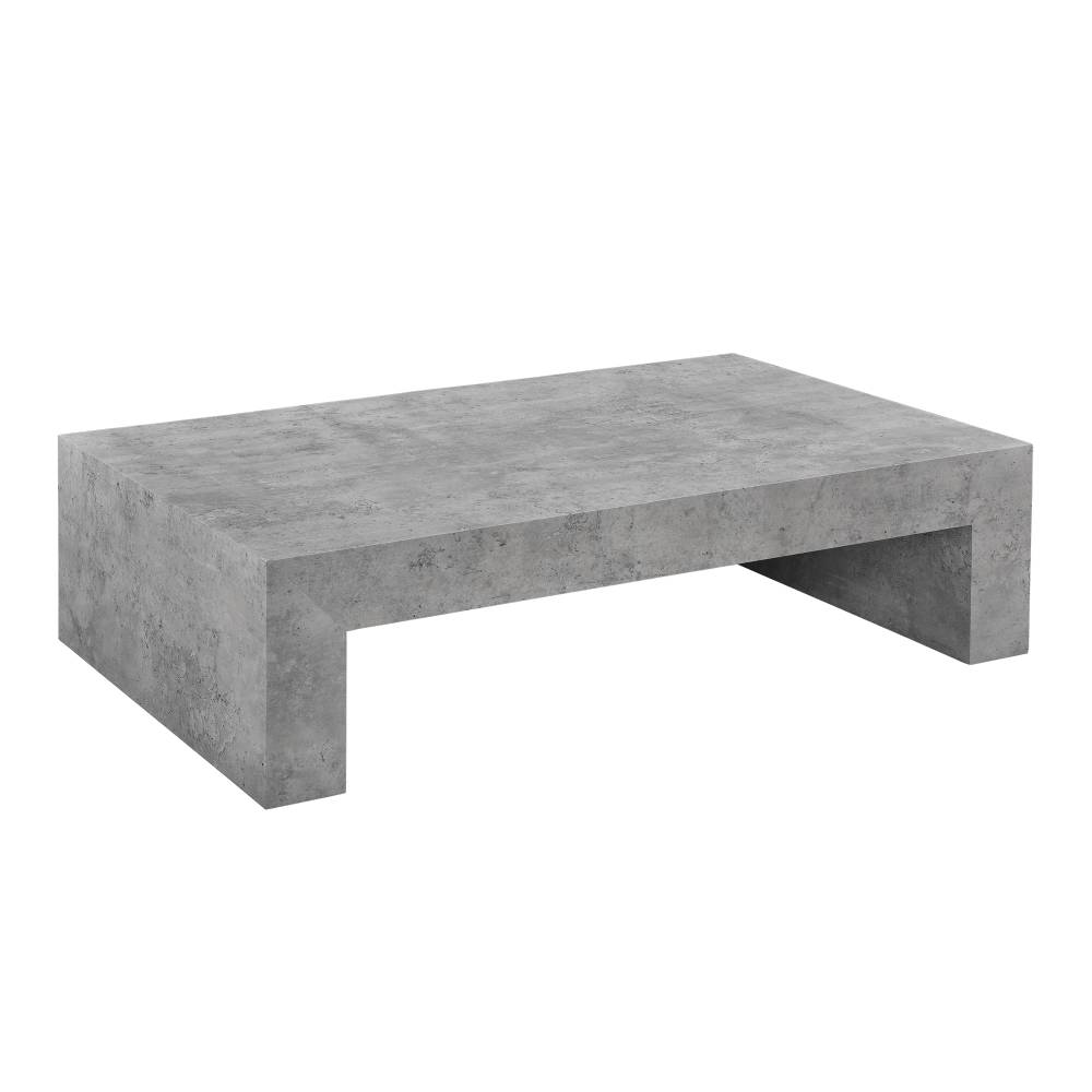 [en.casa]® Moderný konferenčný stolík - 110 x 70 x 30 cm - imitácia betónu