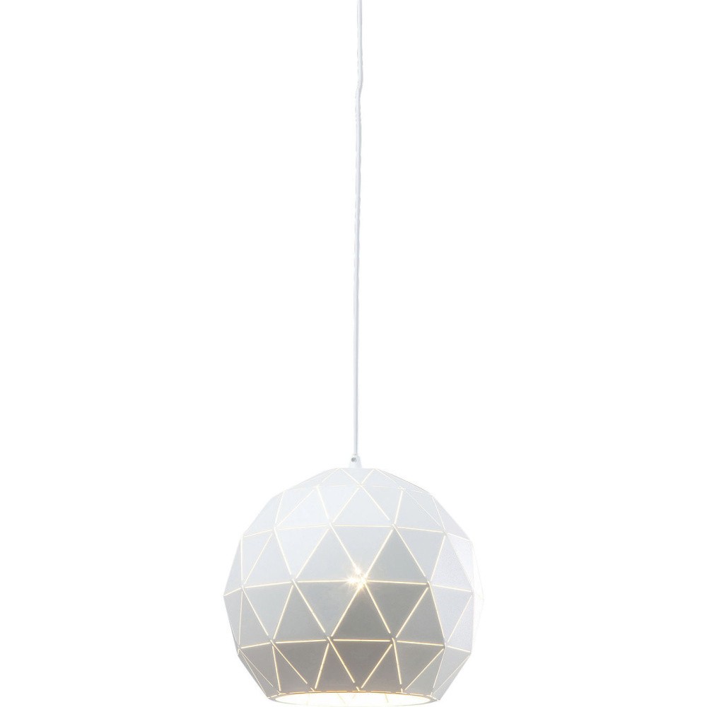 Biele stropné svietidlo Kare Design Triangle, Ø 30 cm