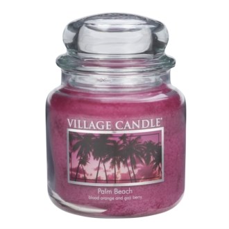 Village Candle Vonná svíčka ve skle, Palmová pláž - Palm Beach, 397 g, 397 g