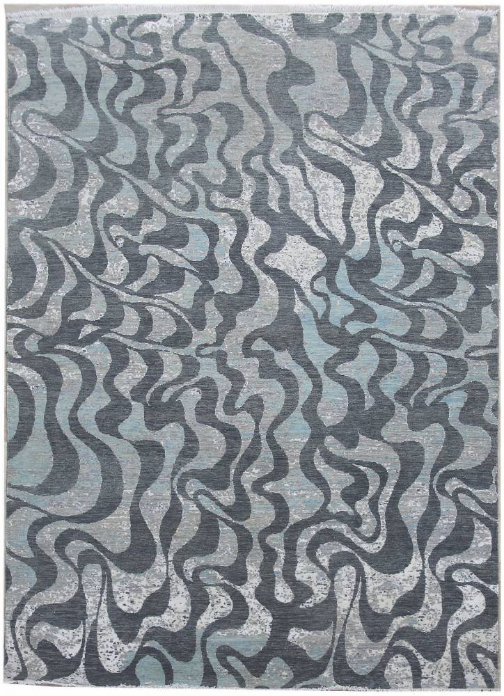 Diamond Carpets koberce Ručně vázaný kusový koberec Diamond DC-M1 Grey/aqua - 180x275 cm