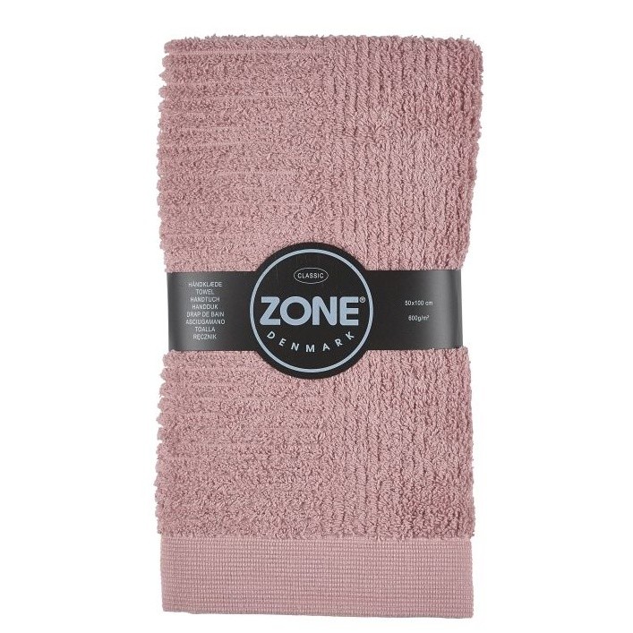 Ružový uterák Zone, 100 x 50 cm
