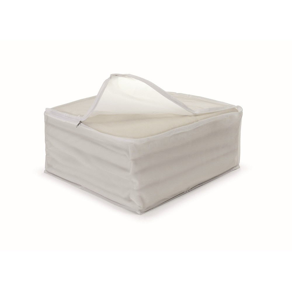 Biely uložný box na prikrývky Cosatto Ice, 45 x 45 cm