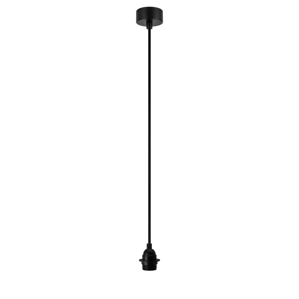 Čierne stropné svietidlo bez tienidla Bulb Attack Uno Plus