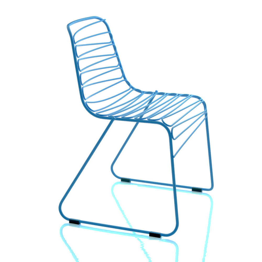 Modrá rozložiteľná stolička Magis Flux