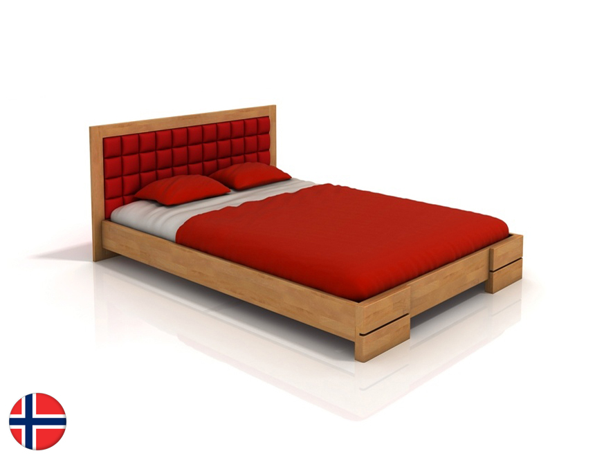 Manželská posteľ 180 cm Naturlig Storhamar (buk) (s roštom)