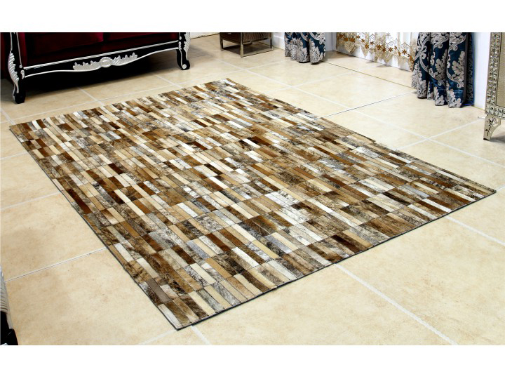 Kožený koberec TYP 05 (hovädzia koža + vzor patchwork)