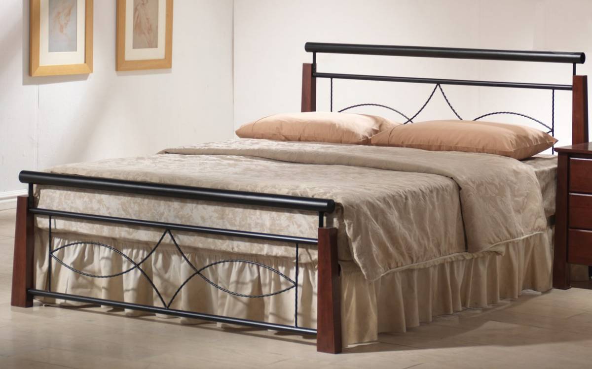 Manželská posteľ 180 cm Larochelle (s roštom) MOB-4349