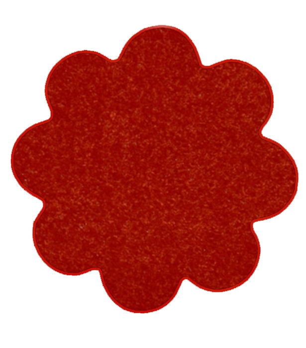 Vopi koberce Květinový koberec Eton vínově červený - 120x120 kytka cm