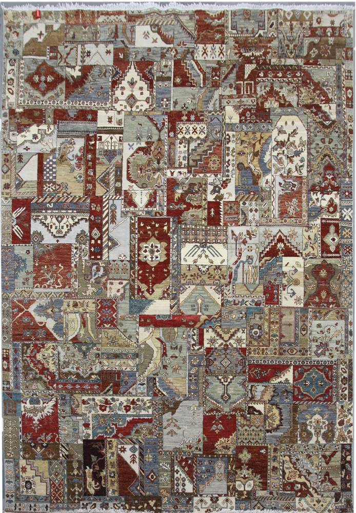 Diamond Carpets koberce Ručně vázaný kusový koberec Diamond DC-PATCH RED MULTI - 275x365 cm