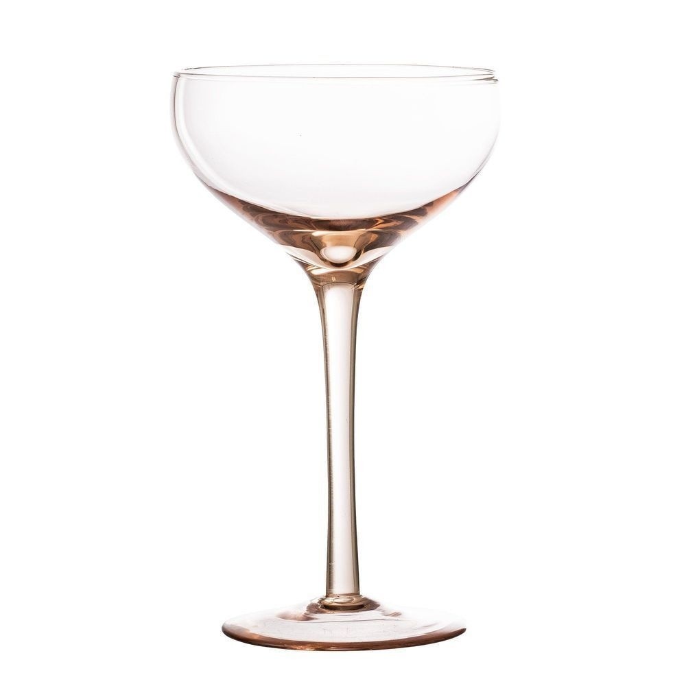 Svetloružová pohár na šampanské Bloomingville Champagne Glass