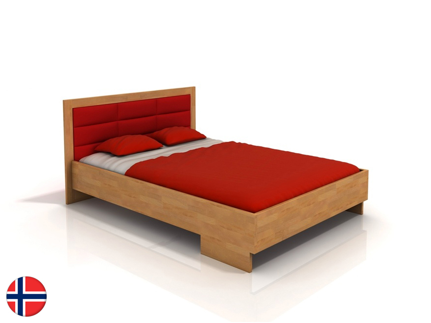 Manželská posteľ 180 cm Naturlig Stjernen High BC (buk) (s roštom)