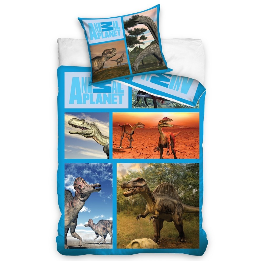 Carbotex Obliečky Animal Planet - Dinosaury 160x200 70x80, 160 x 200 cm, 70 x 80 cm
