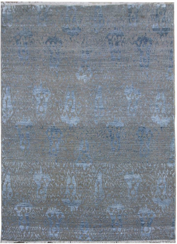 Diamond Carpets koberce Ručně vázaný kusový koberec Diamond DC-EKT 10 Silver/blue - 305x425 cm
