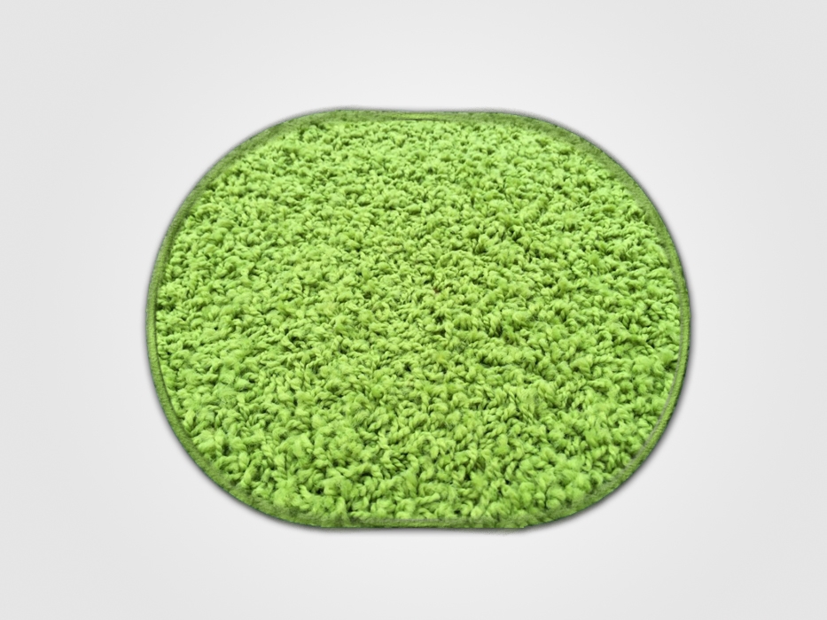 Vopi koberce Kusový koberec Color shaggy zelený ovál - 400x500 cm