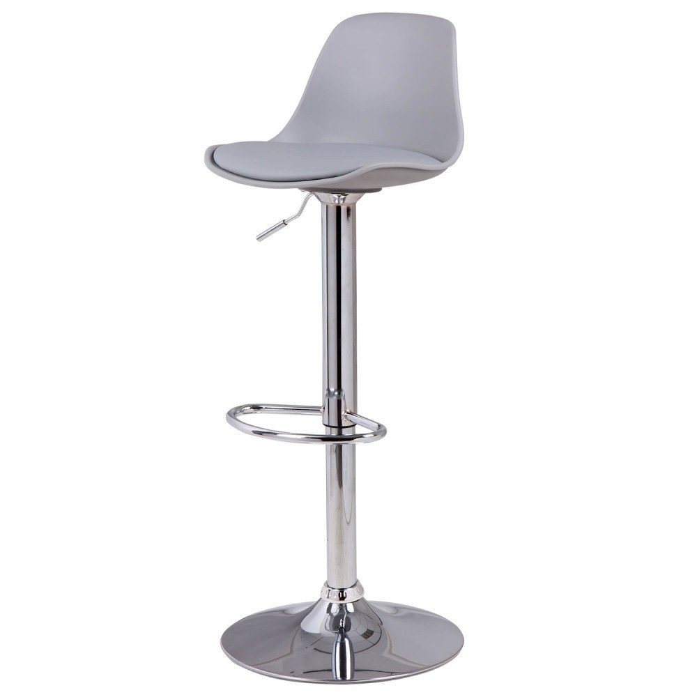 Sivá barová stolička sømcasa Nelly, výška 104 cm