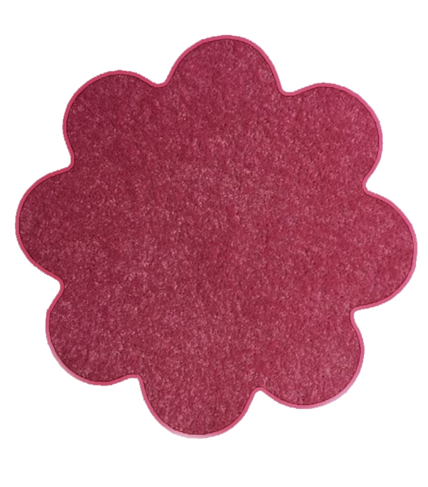 Vopi koberce Květinový koberec Eton růžový - 160x160 kytka cm