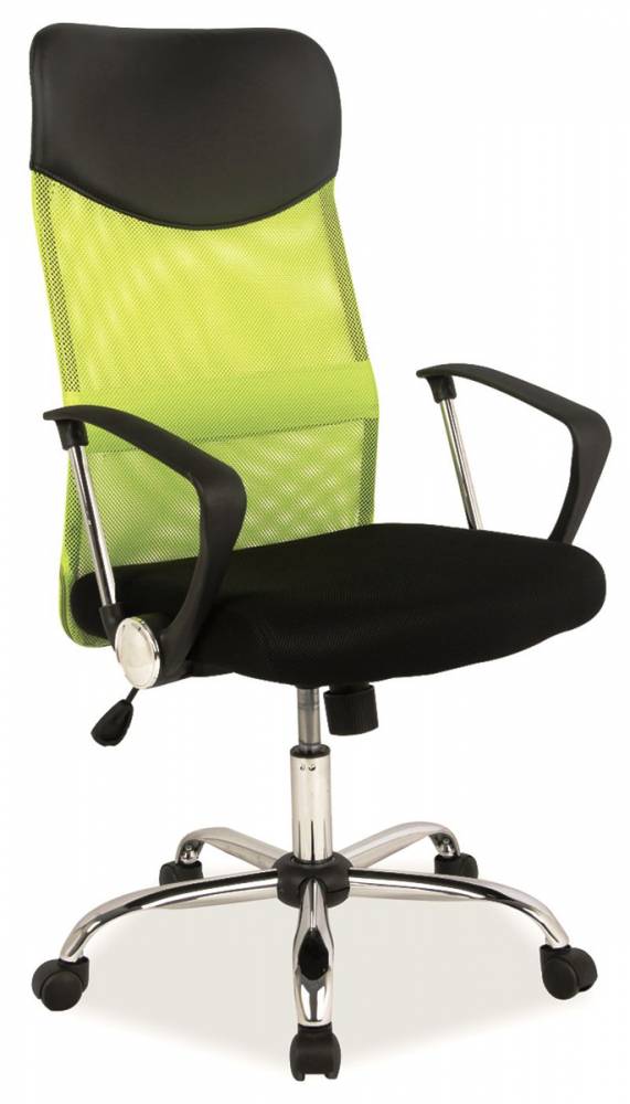 Kancelárska stolička Q-025 zelená + čierna