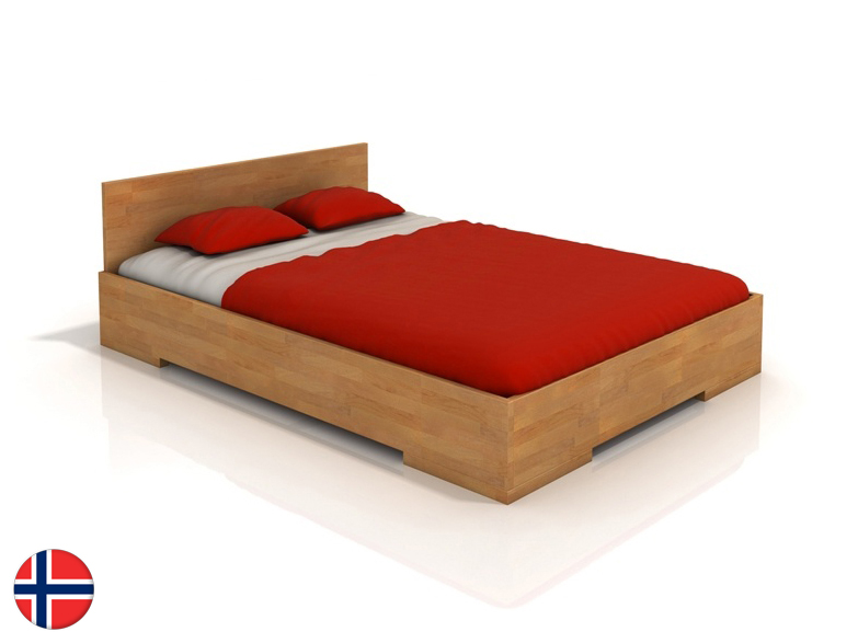 Manželská posteľ 160 cm Naturlig Kirsebaer High (buk) (s roštom)