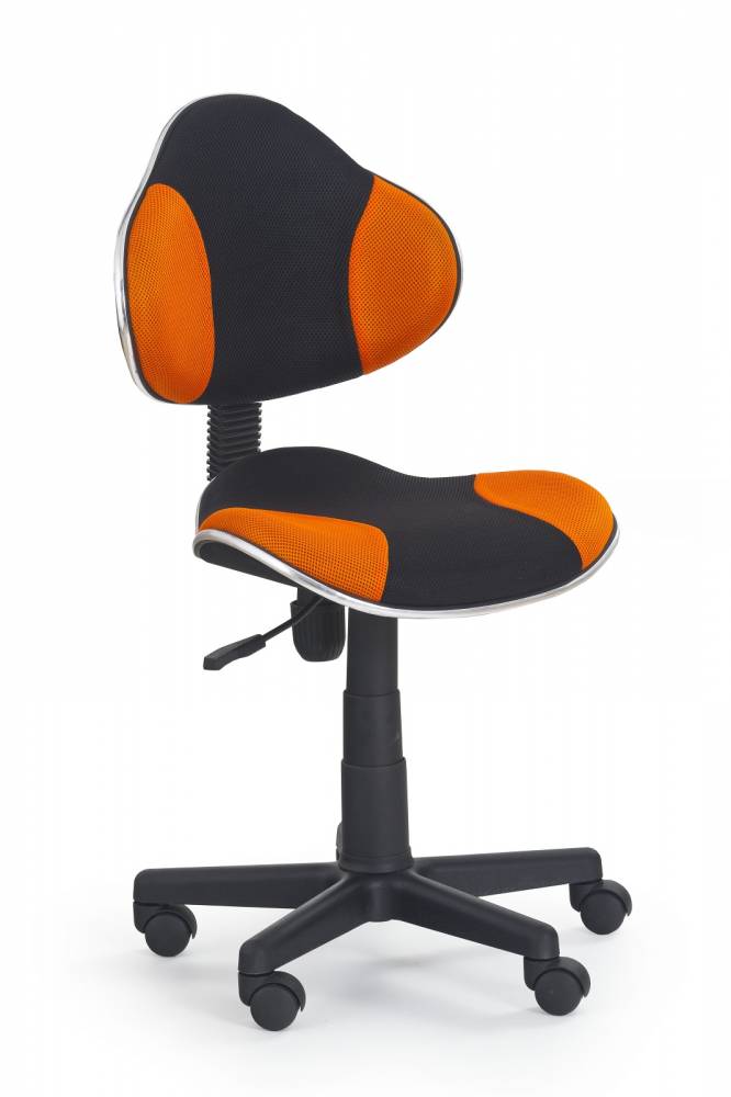 Detská stolička Flash čierna + oranžová