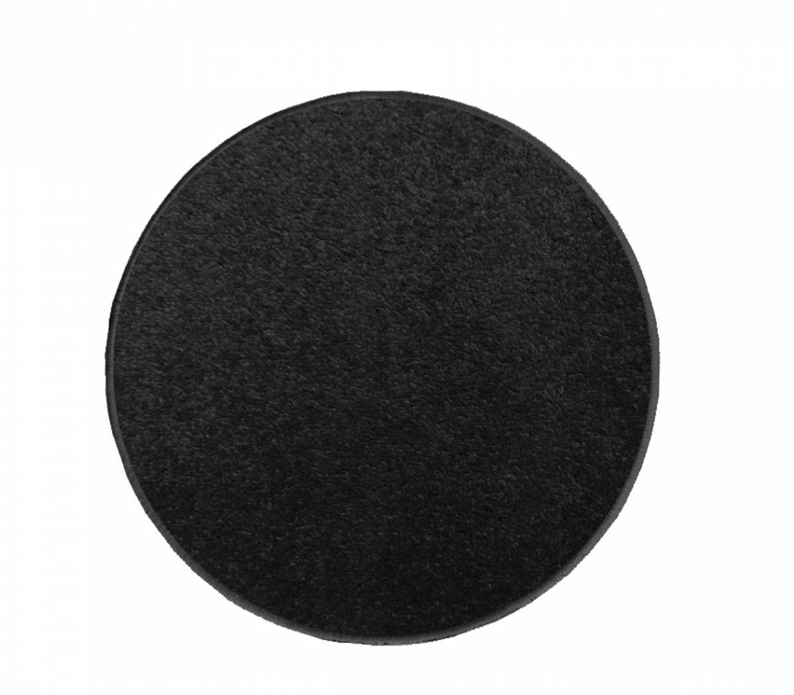 Vopi koberce Eton 2019-78 černý koberec kulatý - 200x200 (průměr) kruh cm