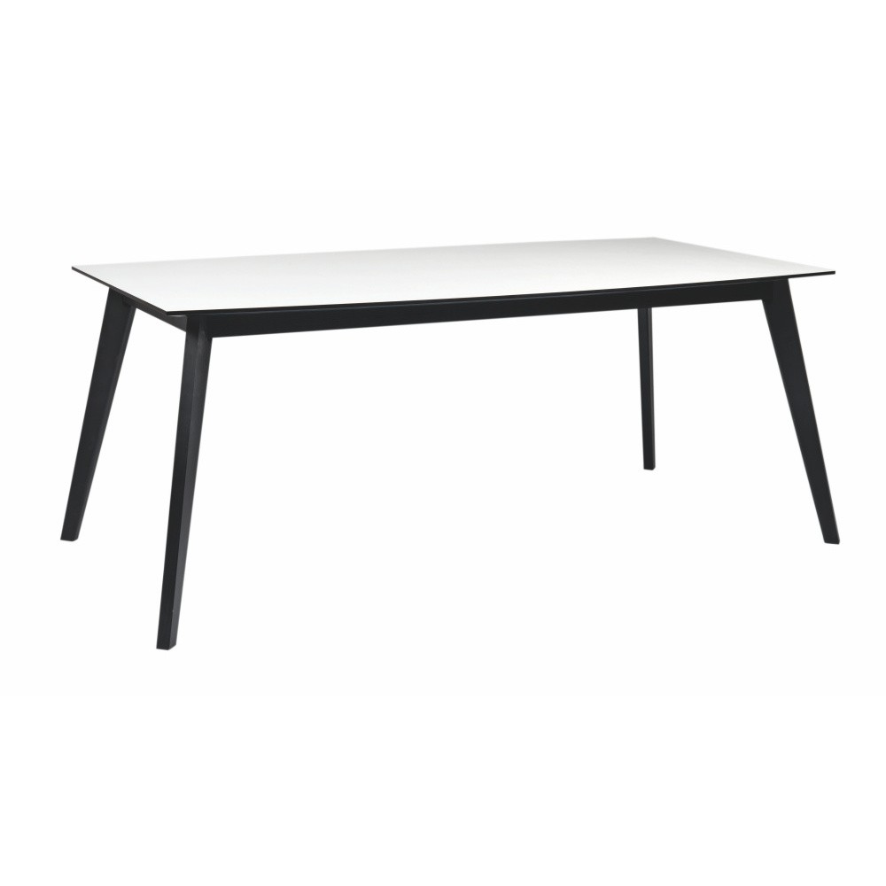 Čierno-biely dubový jedálenský stôl Folke Ehcidna