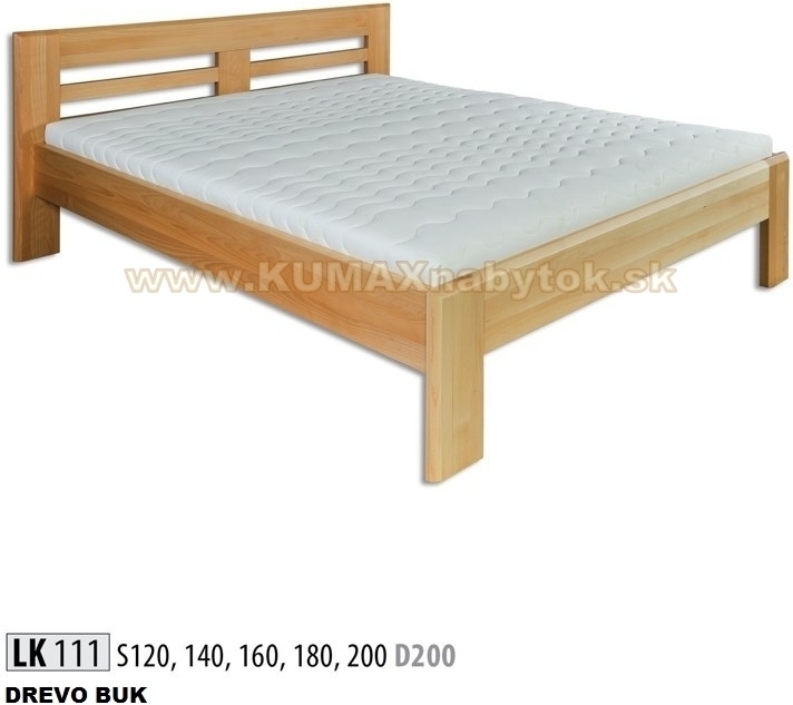 Manželská masívna posteľ LK 111 S120
