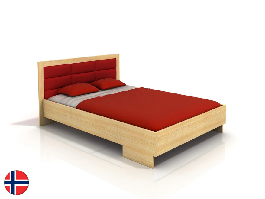 Manželská posteľ 180 cm Naturlig Stjernen High (borovica) (s roštom)
