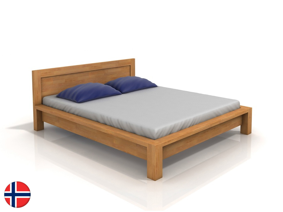 Manželská posteľ 200 cm Naturlig Fjaerland (buk) (s roštom)