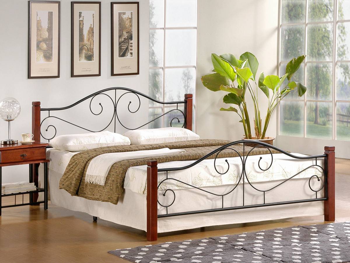 Manželská posteľ 160 cm Violetta (s roštom)